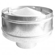 Deflector estático modelo B-3 Antirrevoco Inox A304 Brillo/Mate o Acero Galvanizado