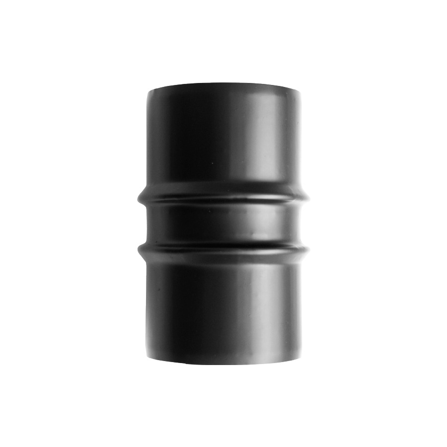 Manguito MM Simple Pared Inox A-316L NEGRO