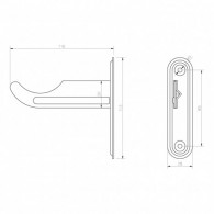 Soportes de radiador de alicatar y empotrar en acero galvanizado y aluminio.