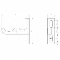 Radiateur en aluminium support tuile Ferroli