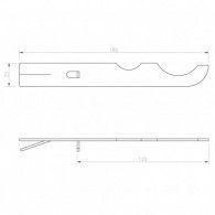 Support de radiateur aluminium Ferroli encastré