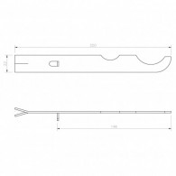 Support de radiateur aluminium Ferroli encastré
