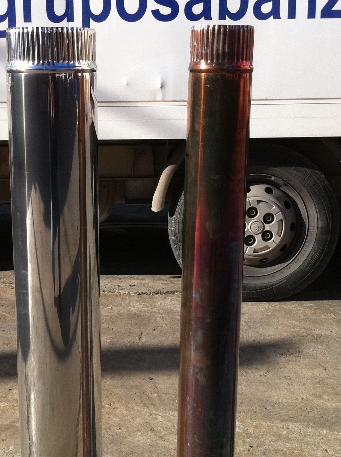 Extensión De Tubo De Chimenea Acero Inoxidable – 4 Secciones Rectas De 12,6" X 2,36" Para Estufa